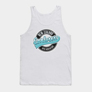 New Zealand Explorer into adventure logo. Tank Top